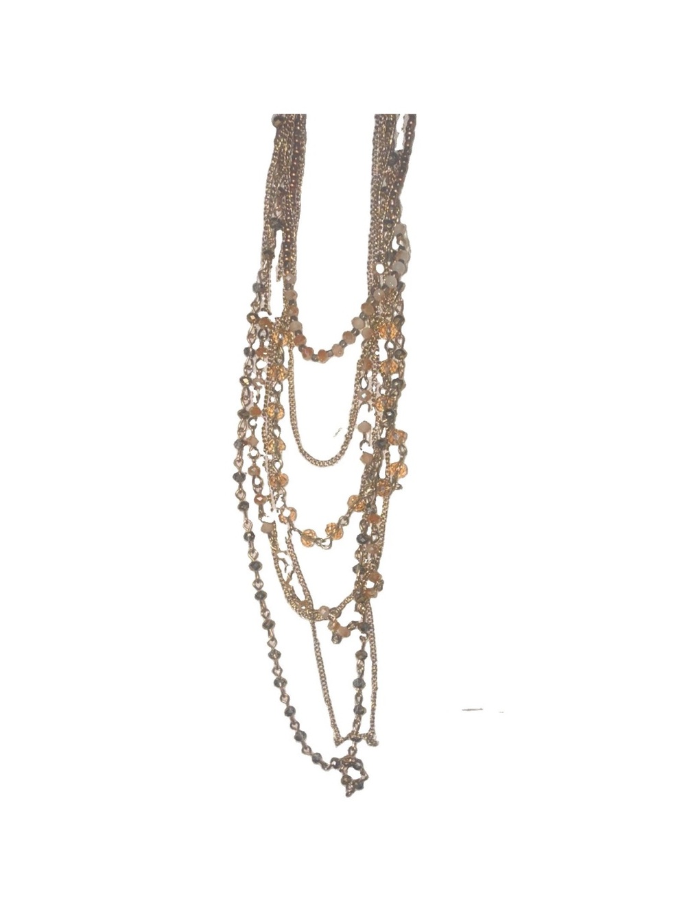 Express Gold-Tone Layered Multi-Strand Necklace